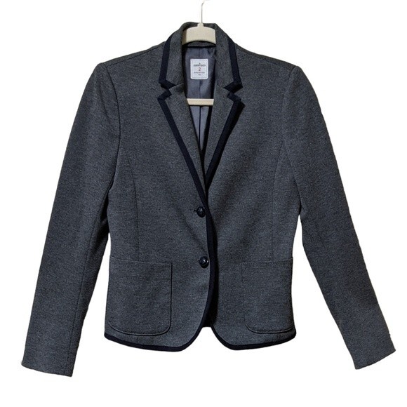 Gap Academy Blazer heather grey academia collegiate uniform preppy 2 - Picture 1 of 10